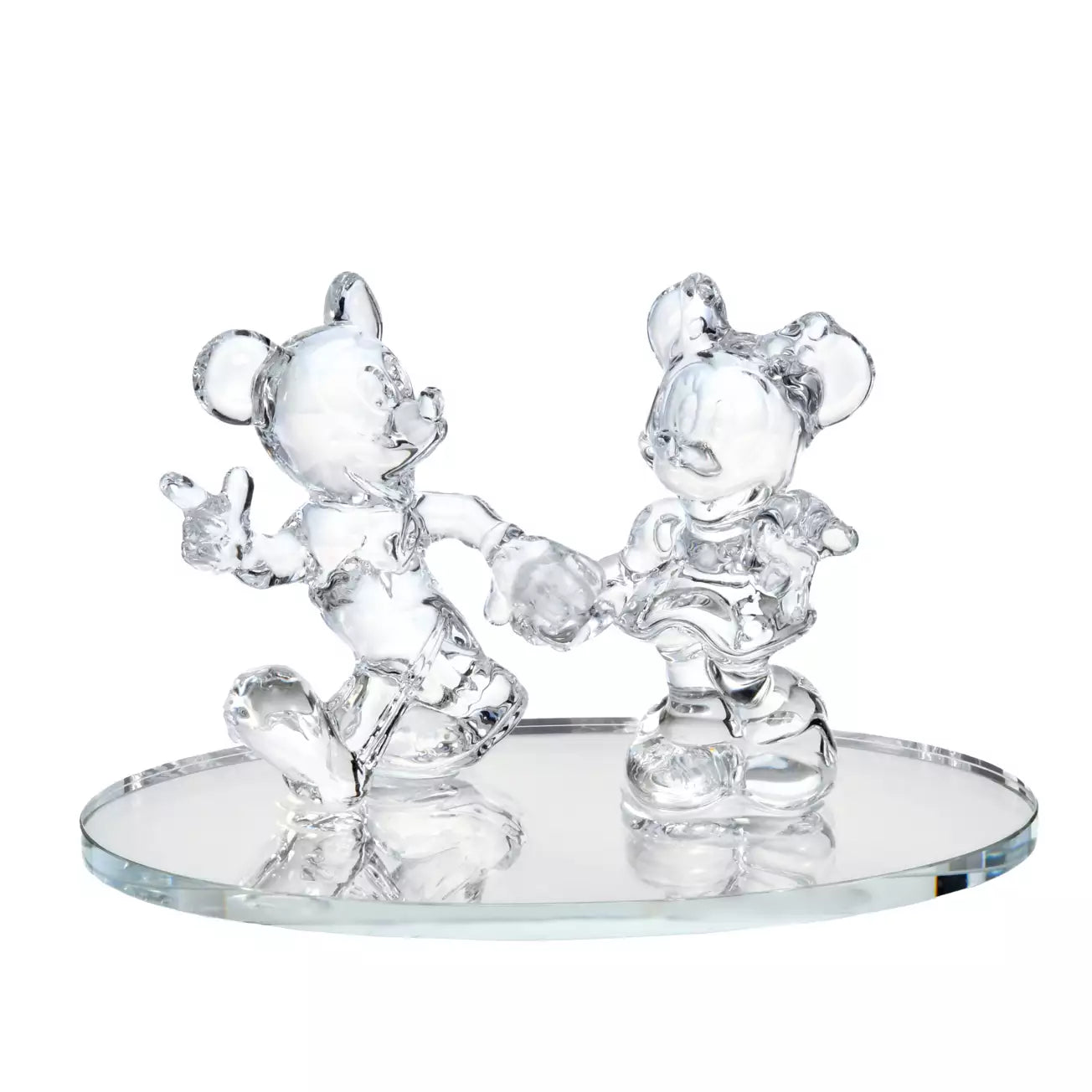 JUNE 30 PREORDER - Japan Disney Store - 【Arribas Brothers】Mickey & Minnie Walking Figurine - Clear