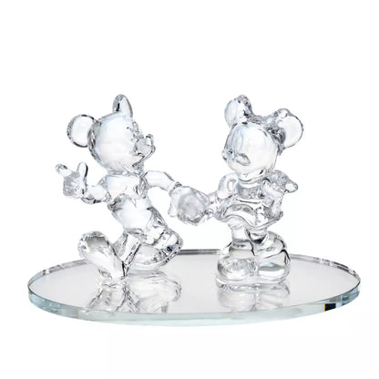 JUNE 30 PREORDER - Japan Disney Store - 【Arribas Brothers】Mickey & Minnie Walking Figurine - Clear