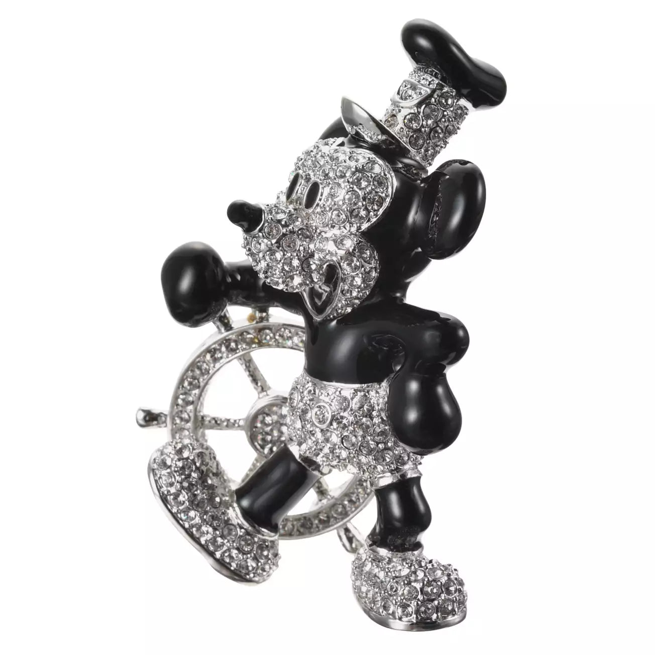JUNE 30 PREORDER - Japan Disney Store - 【Arribas Brothers】Mickey Mouse Small Jewelled Steamboat Willie Figure