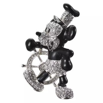 JUNE 30 PREORDER - Japan Disney Store - 【Arribas Brothers】Mickey Mouse Small Jewelled Steamboat Willie Figure