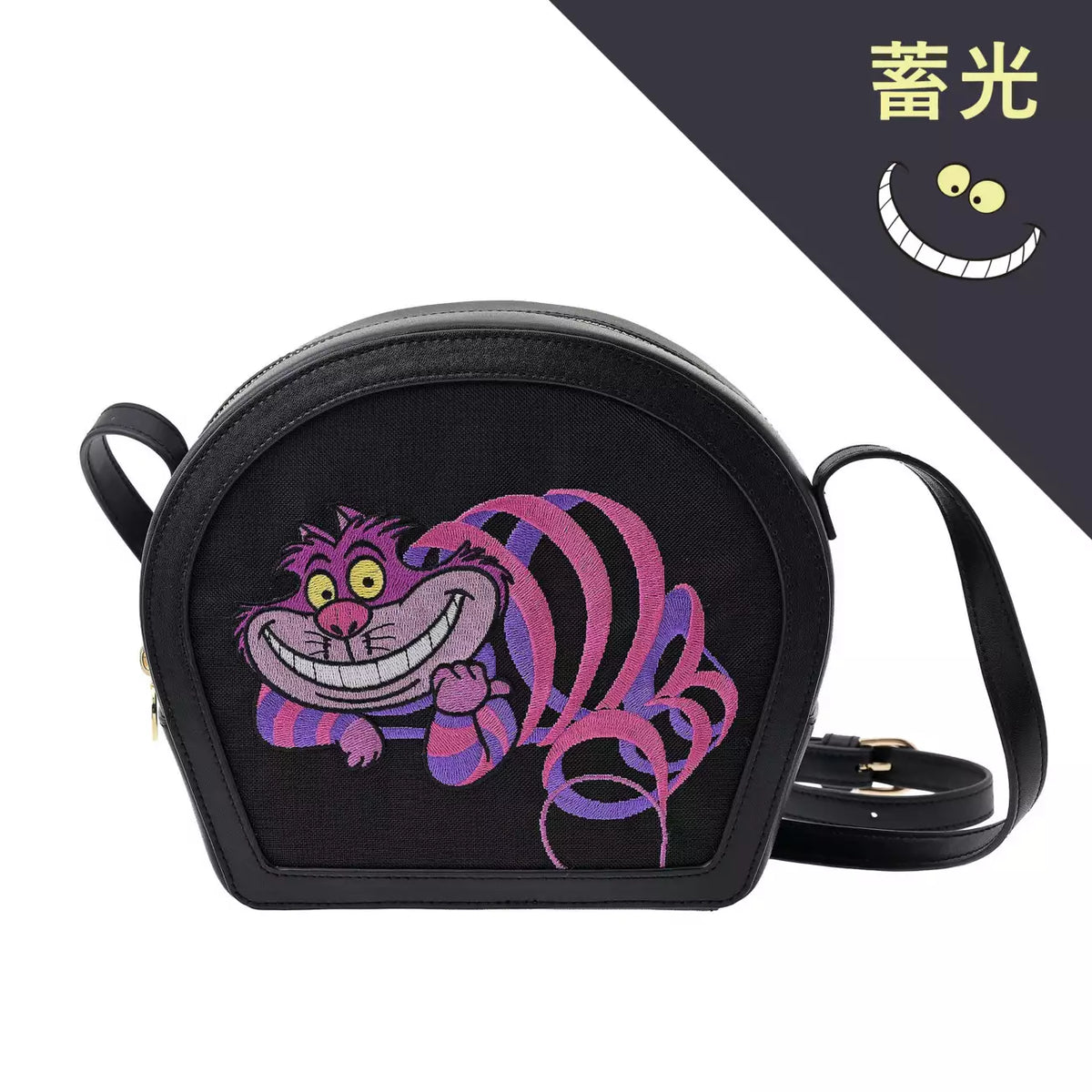 OCT 16 PREORDER - Japan Disney Store - Cheshire Cat - Glow-in-the-Dark - Shoulder Bag