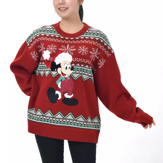 NOV 2 PREORDER - Japan Disney Store - Christmas 2026 - Mickey Mouse Long-Sleeve Sweater