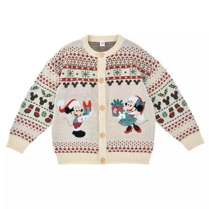 NOV 2 PREORDER - Japan Disney Store - Christmas 2026 - Mickey & Minnie Long-Sleeve Knit Cardigan