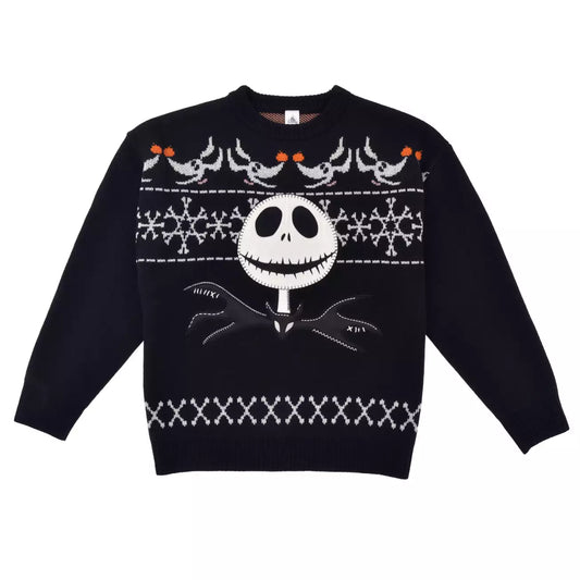NOV 2 PREORDER - Japan Disney Store - Christmas 2026 - Jack Skellington Long-Sleeve Sweater