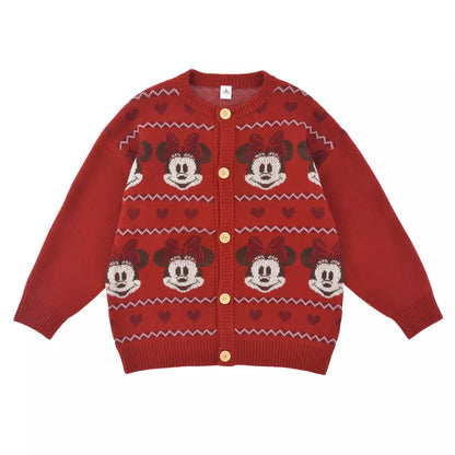 NOV 2 PREORDER - Japan Disney Store - Christmas 2026 - Minnie Mouse Long-Sleeve Knit Cardigan