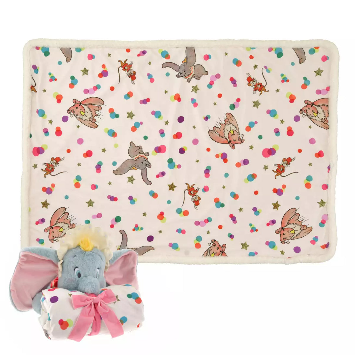 OCT 5 PREORDER - Japan Disney Store - Dumbo 85th Anniversary - Dumbo & Timothy Blanket with Plush Toy