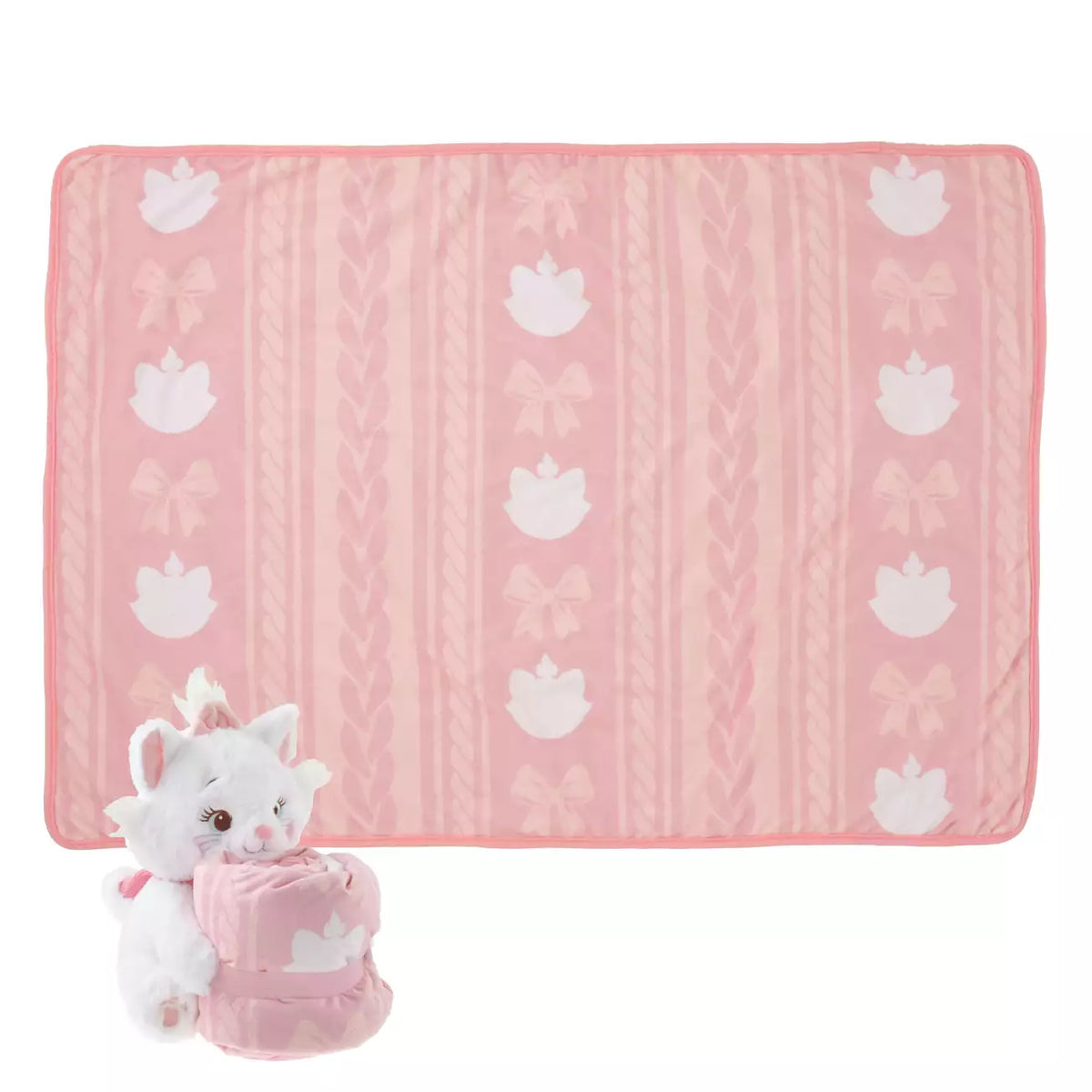 OCT 27 PREORDER - Japan Disney Store - Warm Goods - The Aristocats - Marie Blanket with Plush Toy