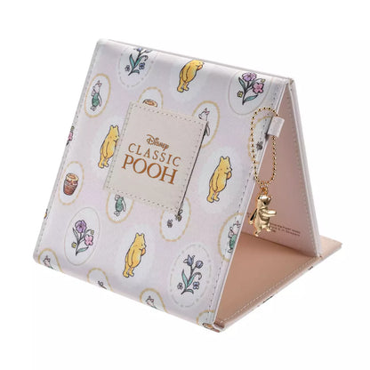 OCT 14 PREORDER - Japan Disney Store - 100 Years of Winnie the Pooh - Pooh & Piglet Folding Mirror with Charm
