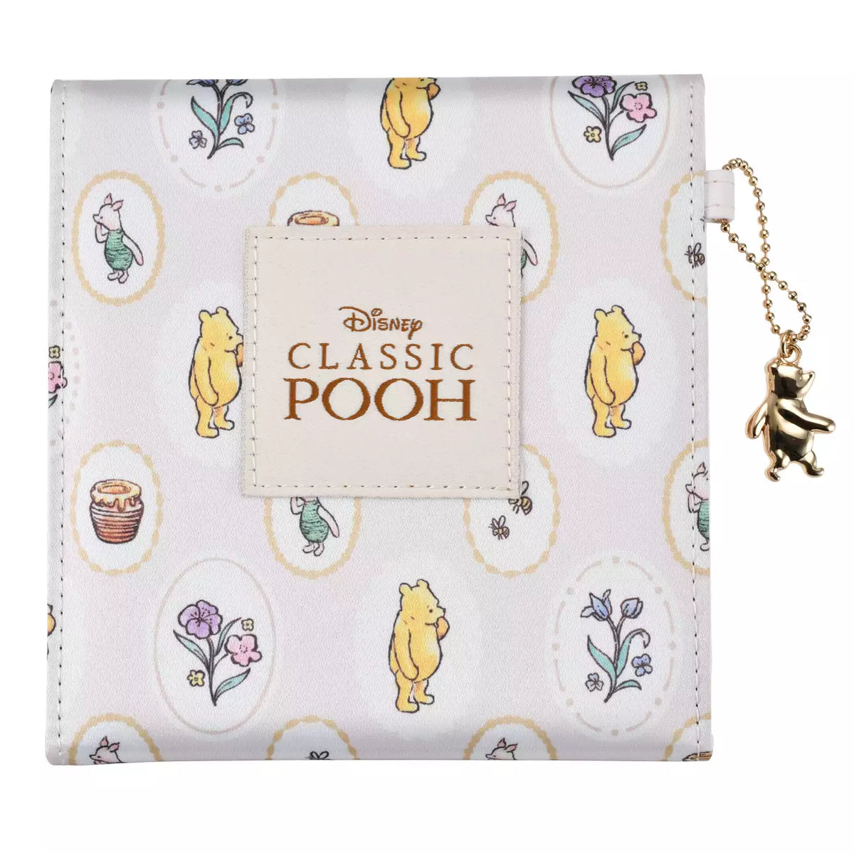 OCT 14 PREORDER - Japan Disney Store - 100 Years of Winnie the Pooh - Pooh & Piglet Folding Mirror with Charm