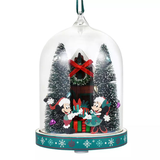 NOV 2 PREORDER - Japan Disney Store - Christmas 2026 - Mickey & Minnie Light-Up Ornament