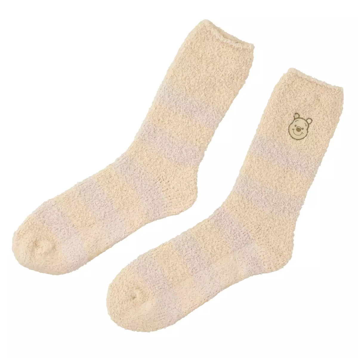 OCT 27 PREORDER - Japan Disney Store - Warm Goods - Winnie the Pooh - Fluffy Socks 23-25cm