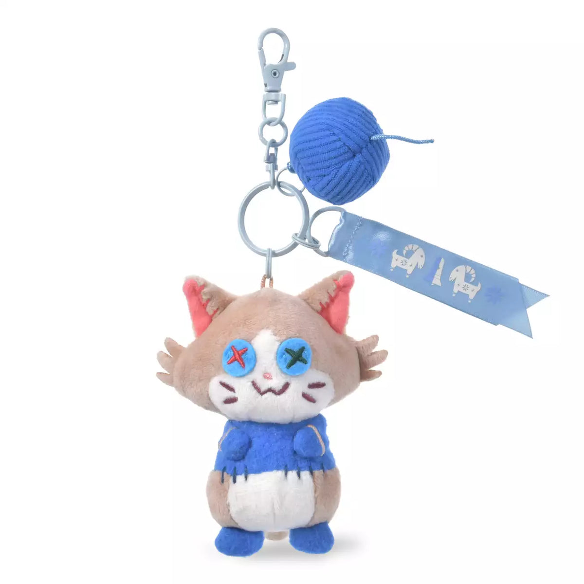 NOV 2 PREORDER - Japan Disney Store - Frozen Christmas - Olaf's Kitten (Blue) Plush Keychain