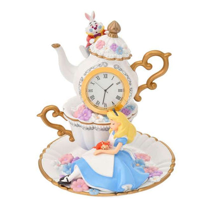 DECEMBER 2026 RESERVATION - Japan Disney Store - Exclusive Magic - Alice in Wonderland - Alice, Dinah & White Rabbit Clock