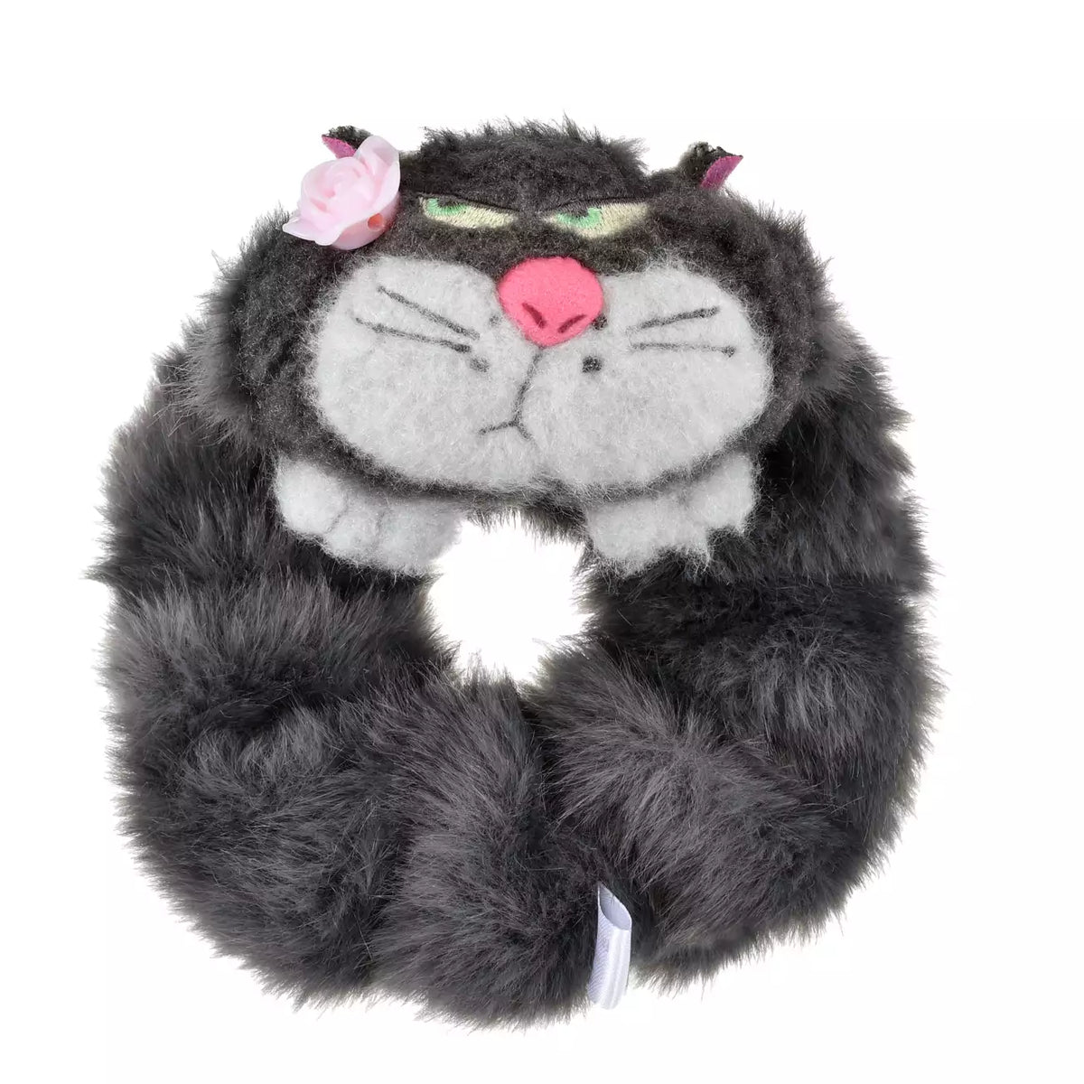 OCT 6 PREORDER - Japan Disney Store - Disney Fluffy Animal - Cinderella - Lucifer Scrunchie