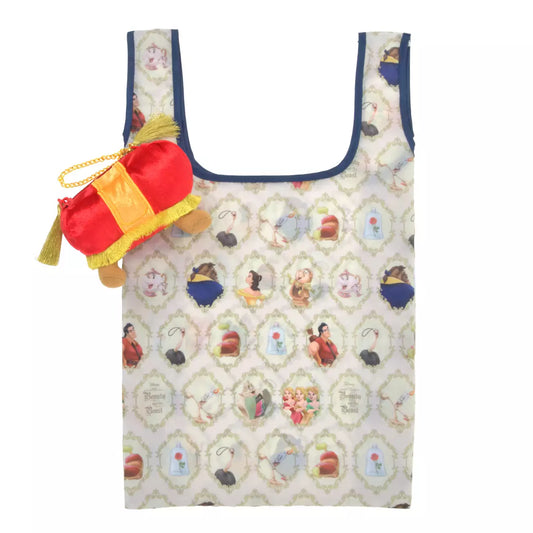 Japan Disney Store - Beauty & the Beast 35th Anniversary - Shopping Bag with Pouch