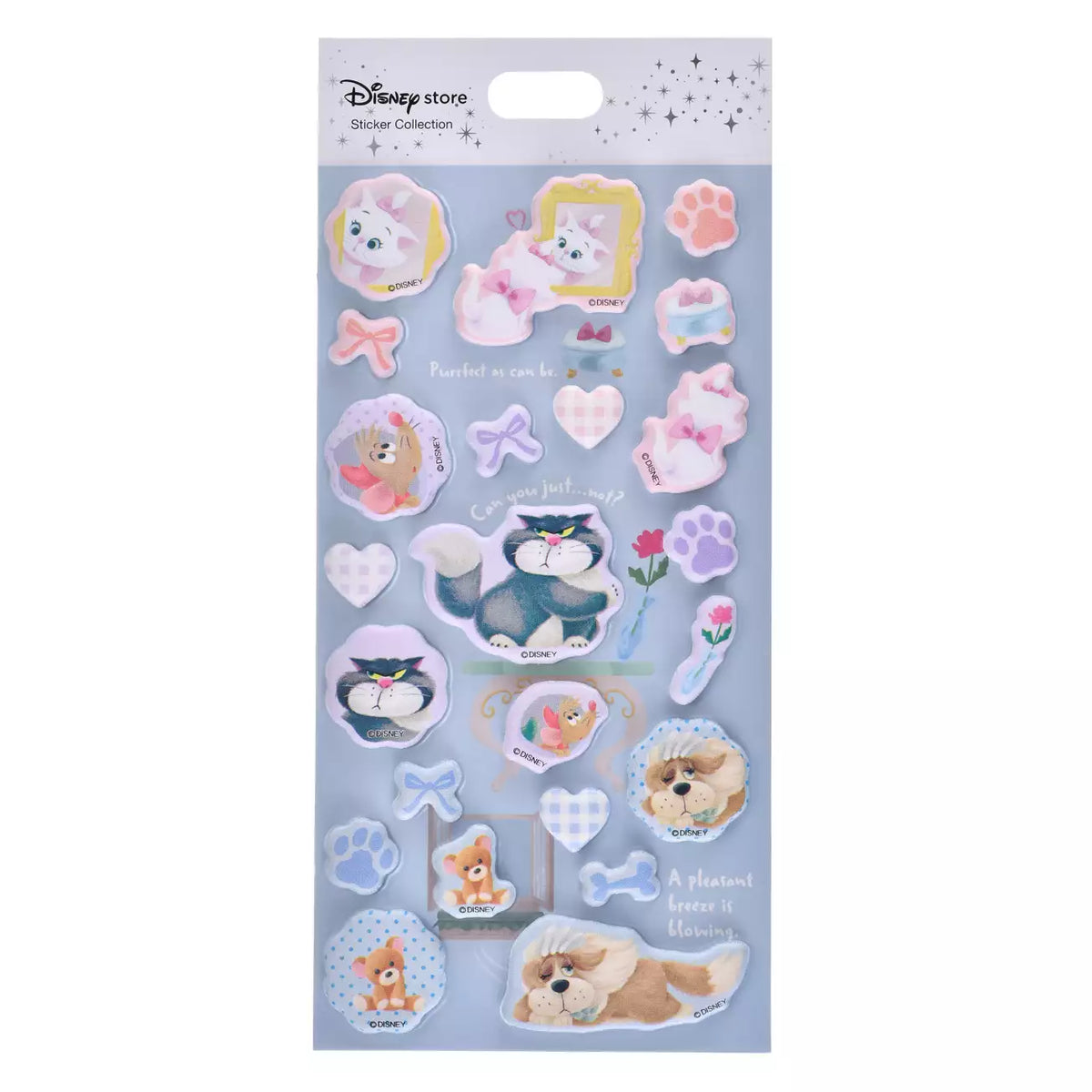 OCT 6 PREORDER - Japan Disney Store - Disney Fluffy Animal - Animal Puffy Stickers