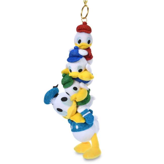 OCTOBER 2026 RESERVATION - Japan Disney Store - Exclusive Magic - Donald & Huey, Dewey, Louie Plush Keychain