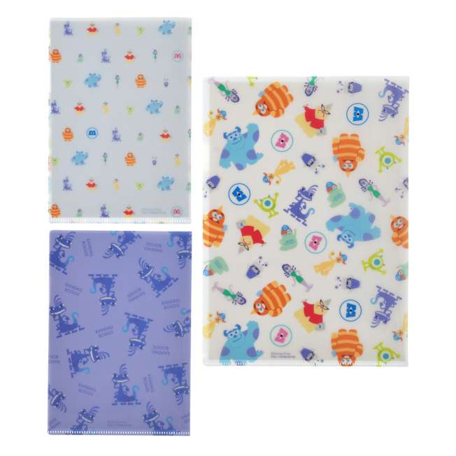 OCT 20 PREORDER - Japan Disney Store - Monsters Inc 25th - Clear File Set