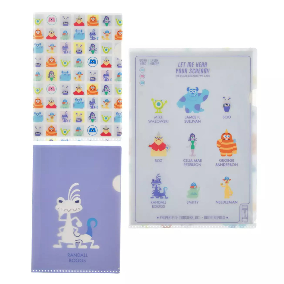 OCT 20 PREORDER - Japan Disney Store - Monsters Inc 25th - Clear File Set