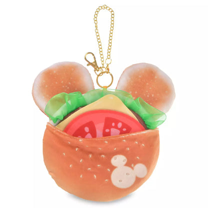 OCT 6 PREORDER - Japan Disney Store - Hamburger Pocket - Mickey Mouse Plush Keychain