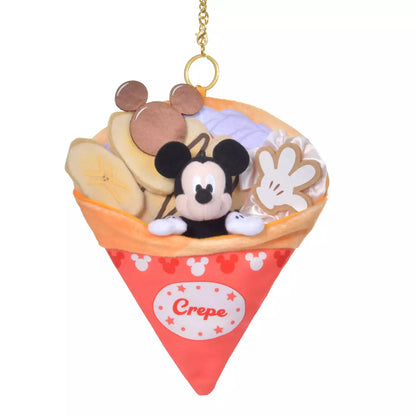 OCT 6 PREORDER - Japan Disney Store - Chocolate Banana Crepe Pocket - Mickey Mouse Plush Keychain