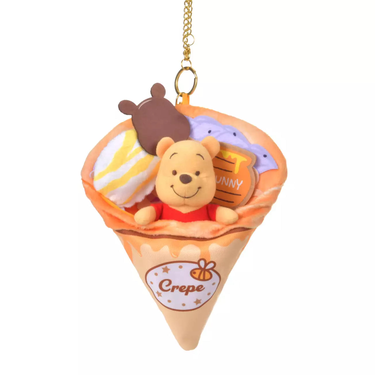 OCT 6 PREORDER - Japan Disney Store - Sweet Potato Crepe Pocket - Winnie the Pooh Plush Keychain