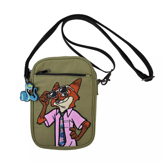 AUG 3 PREORDER - Japan Disney Store - Tropical Zootopia - Nick Wilde & Gary Da Snake Multi-Pouch T