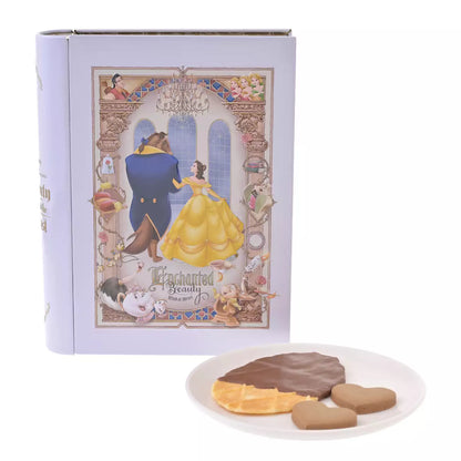 OCT 27 PREORDER - Japan Disney Store - Beauty & the Beast 35th Anniversary - Cookie & Waffle Cookie Set in a Tin
