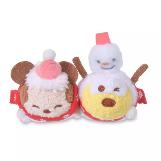 NOV 2 PREORDER - Japan Disney Store - Christmas 2026 - Tsumtsum - Mickey & Pluto Plush Keychain