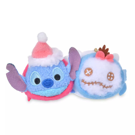 NOV 2 PREORDER - Japan Disney Store - Christmas 2026 - Tsumtsum - Stitch & Scrump Plush Keychain