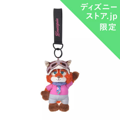 OCT 30 RELEASE - Japan Disney Store - Zootopia - Nick Wilde - Motorcycle Plush Keychain