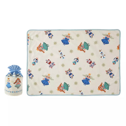 NOV 2 PREORDER - Japan Disney Store - Frozen Christmas - Blanket in Drawstring Bag
