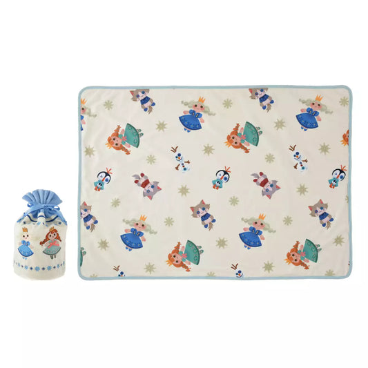 NOV 2 PREORDER - Japan Disney Store - Frozen Christmas - Blanket in Drawstring Bag
