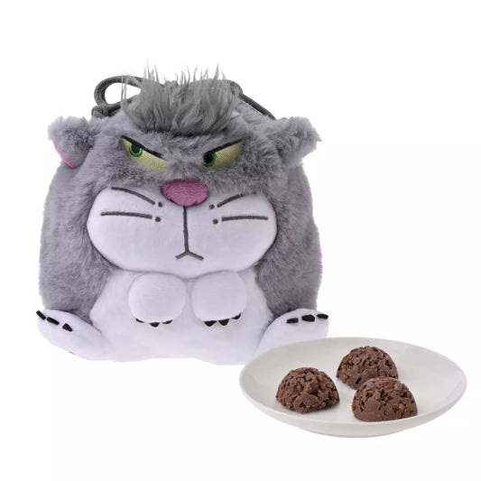 MID OCT PREORDER - Japan Disney Store - Disney Fluffy Animal - Cinderella - Lucifer Chocolate Crunch in Drawstring Bag