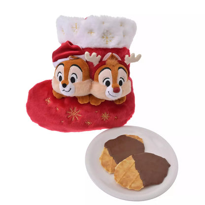 NOV 2 PREORDER - Japan Disney Store - Christmas 2026 - Chip & Dale Waffle Cookies in a Plush Case