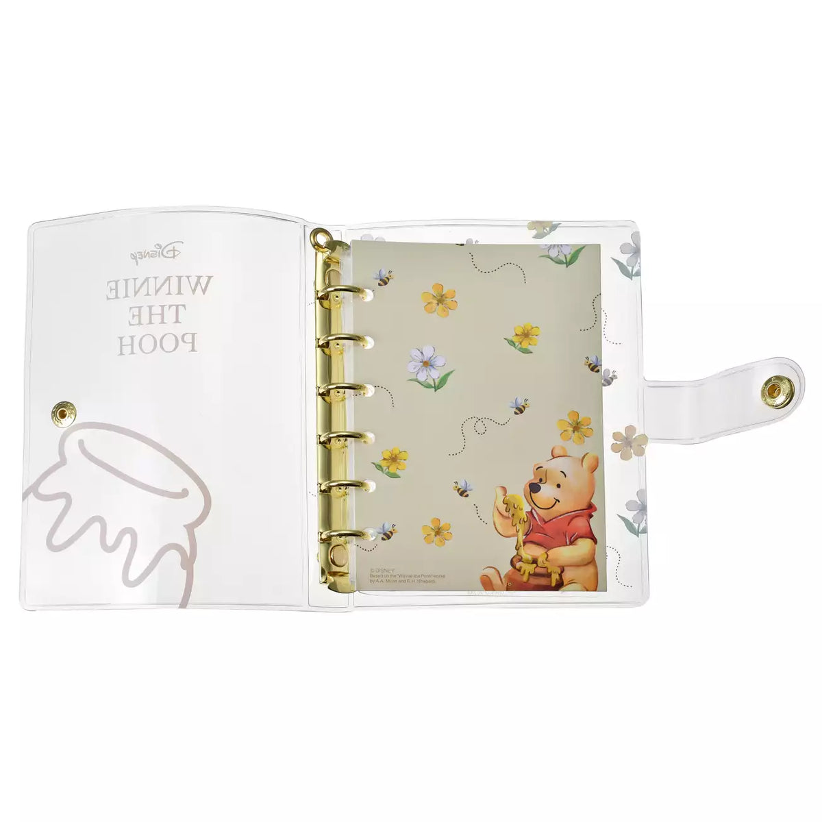 OCT 6 PREORDER - Japan Disney Store - Pin Collection - Winnie the Pooh 6-Ring Sticker Book / Binder