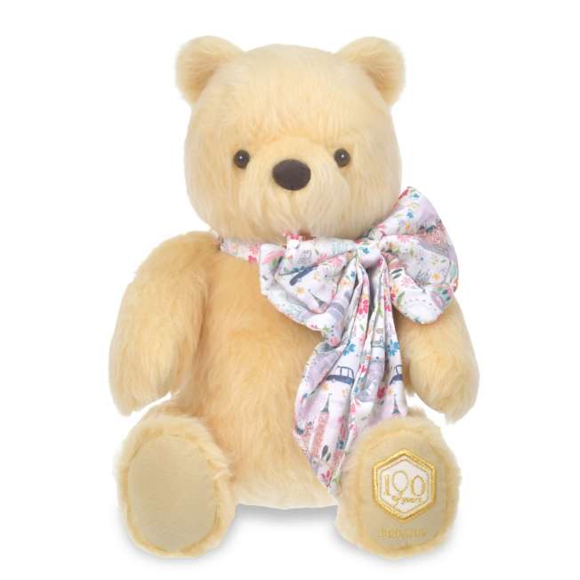 OCT 14 PREORDER - Japan Disney Store - 100 Years of Winnie the Pooh - Wool Pooh Premium Liberty Fabric Plush (1 of 100)