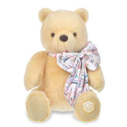 OCT 14 PREORDER - Japan Disney Store - 100 Years of Winnie the Pooh - Wool Pooh Premium Liberty Fabric Plush (1 of 100)