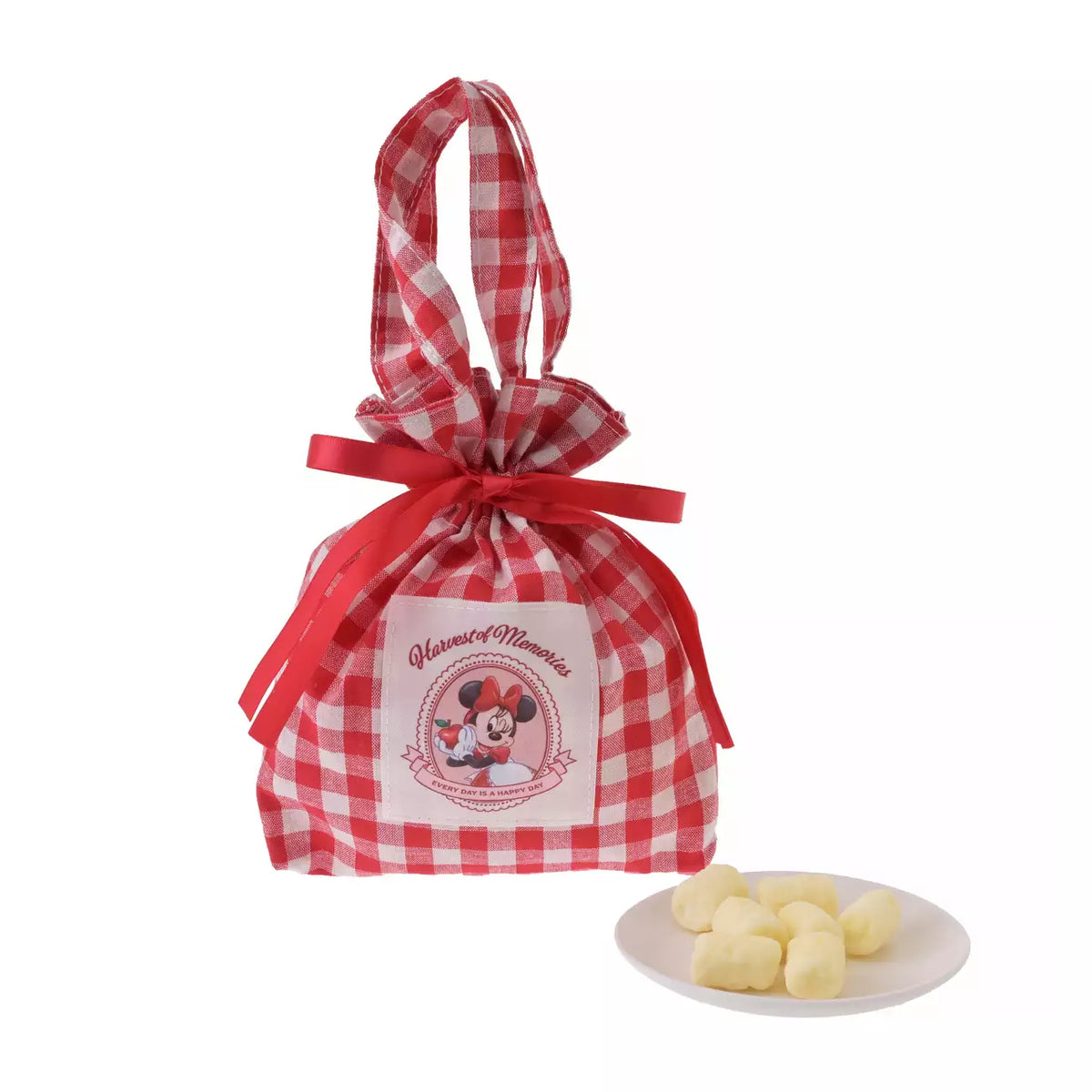 OCT 15 PREORDER - Japan Disney Store - Minnie Mouse - Apple Marshmallow with Drawstring Bag