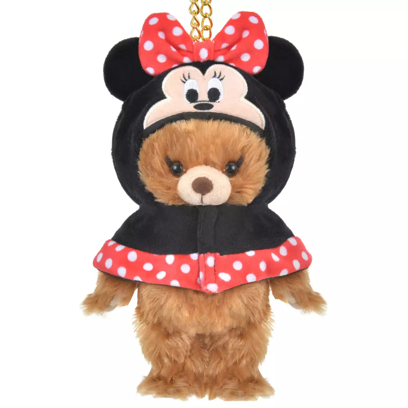 Japan Disney Store -  Unibearsity Plush Keychain - Minnie Mouse Costume