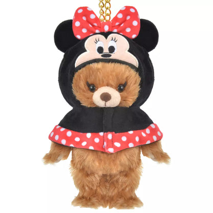 Japan Disney Store -  Unibearsity Plush Keychain - Minnie Mouse Costume