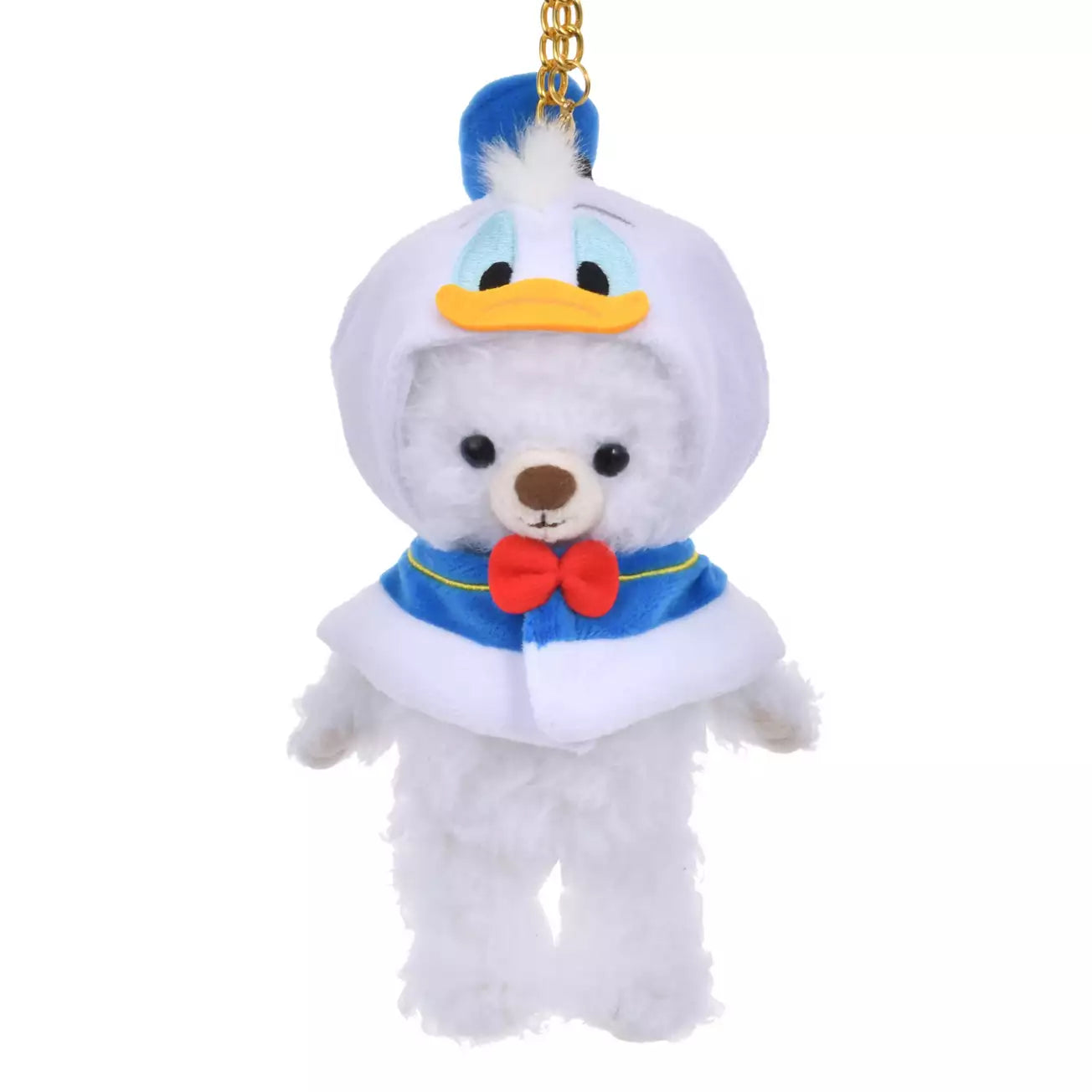 Japan Disney Store - Unibearsity Plush Keychain - Donald Duck Costume