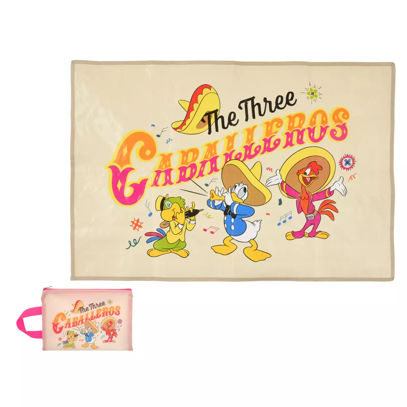 PRE ORDER - JAPAN LIMITED - The Three Caballeros 80th - Picnic Blanket in Pouch