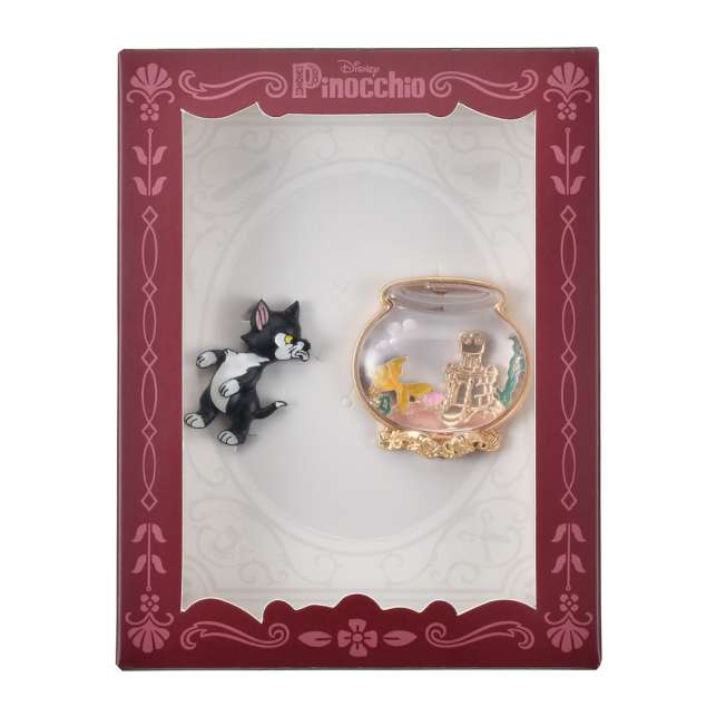 Japan Disney Store - Pinocchio - Figaro & Cleo Brooch Set