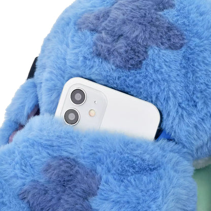 (June 10/13 preorder) Japan Limited - Stitch & Scrump - Plush Pouch Bag - Stitch Day Collection
