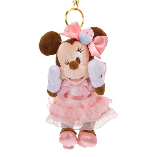 PRE ORDER - JAPAN LIMITED - Minnie - Strawberry Plush Keychain