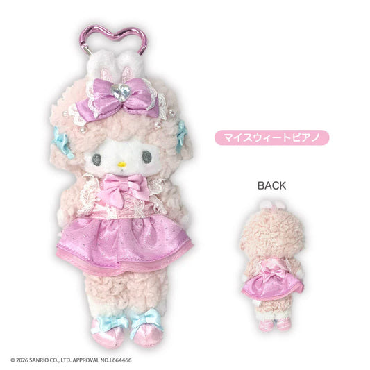 JUNE PREORDER - Sanrio Japan - My Sweet Piano - Plush Mascot Keychain - 'Bunnies Ballerina'