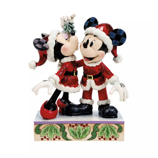 NOV 2 PREORDER - Japan Disney Store - Christmas 2026 - Disney Traditions - Mickey & Minnie Mistletoe - Enesco Figure