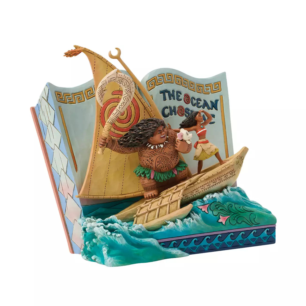 JULY 31 PREORDER - Japan Disney Store - [enesco] Moana and the Legend of the Sea - Storybook Figure