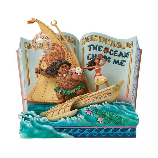 JULY 31 PREORDER - Japan Disney Store - [enesco] Moana and the Legend of the Sea - Storybook Figure